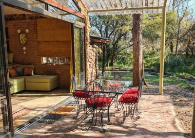 Lily Pond Lethabo Estate accommodation stoep